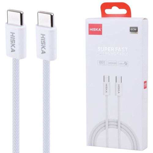 کابل دو سر تایپ سی فست شارژ 60 وات هیسکا LX811CC طول 1 متر